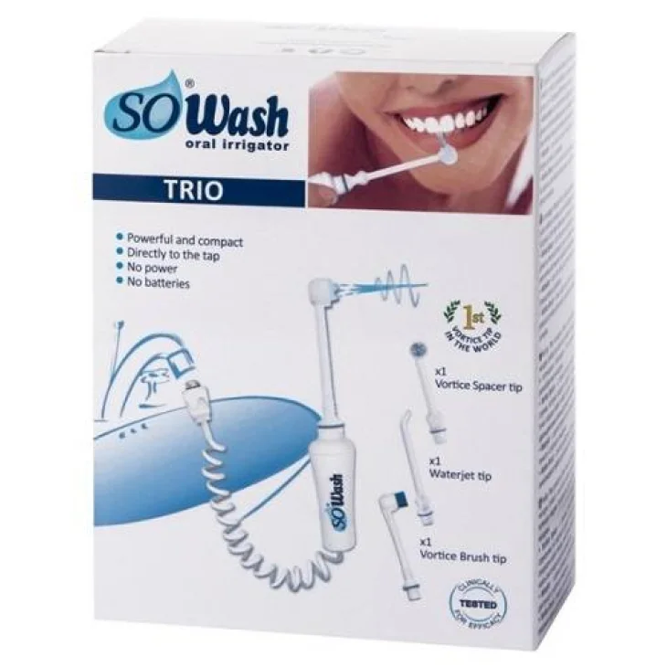 SoWash Idrogetto + Idropulsore per l'Igiene Orale Senza Batterie o Elettricità