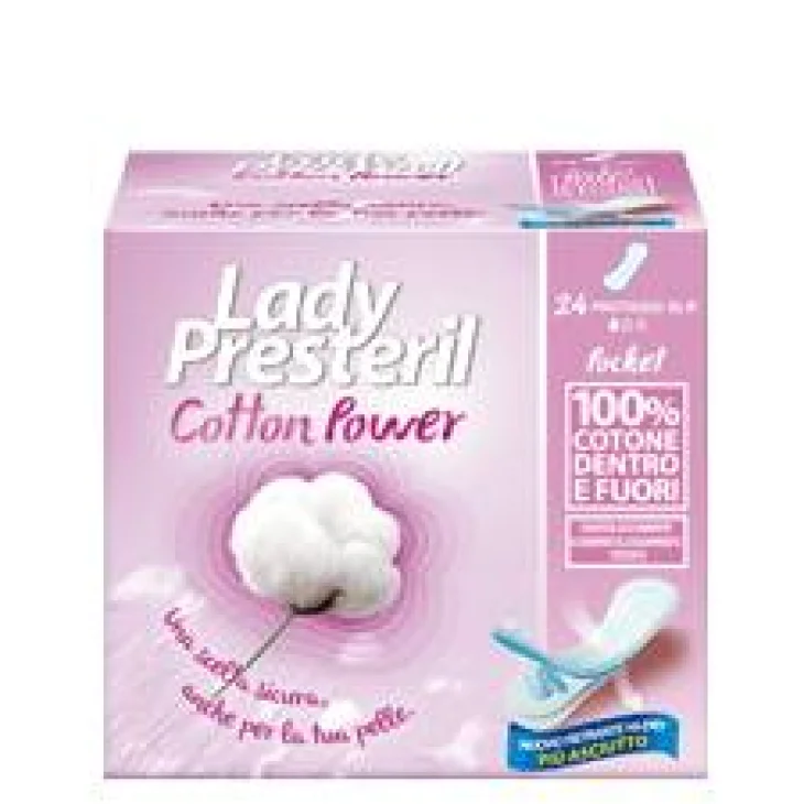 Corman Lady Presteril Cotton Power Proteggi slip in cotone 24 pezzi