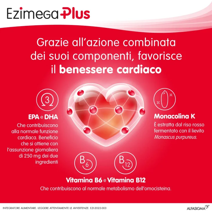 Ezimega Plus Integratore agli Omega 3 Contro il Colesterolo