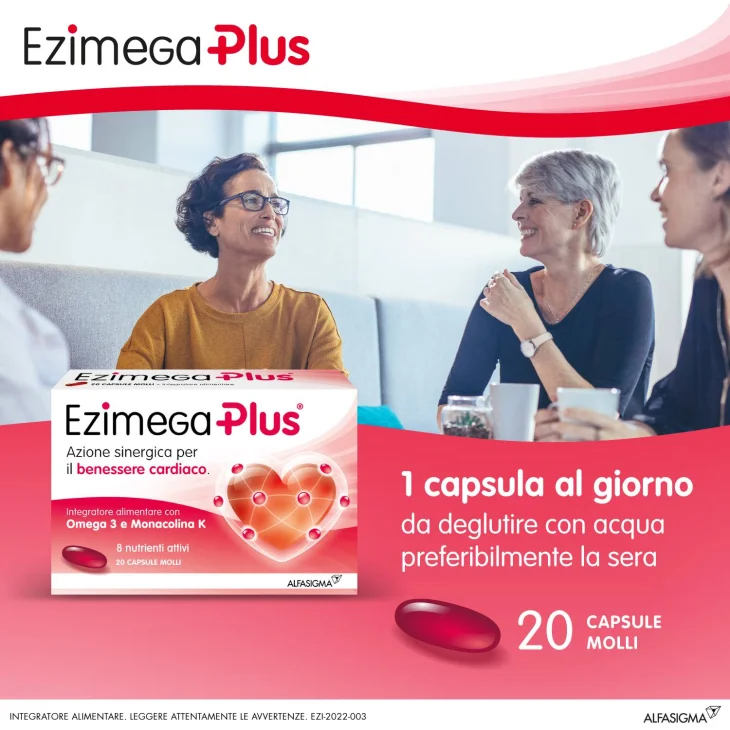 Ezimega Plus Integratore agli Omega 3 Contro il Colesterolo