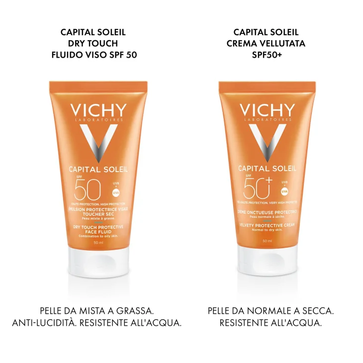 Vichy Capital Soleil Dry Touch Crema solare per il viso SPF50 50 ml