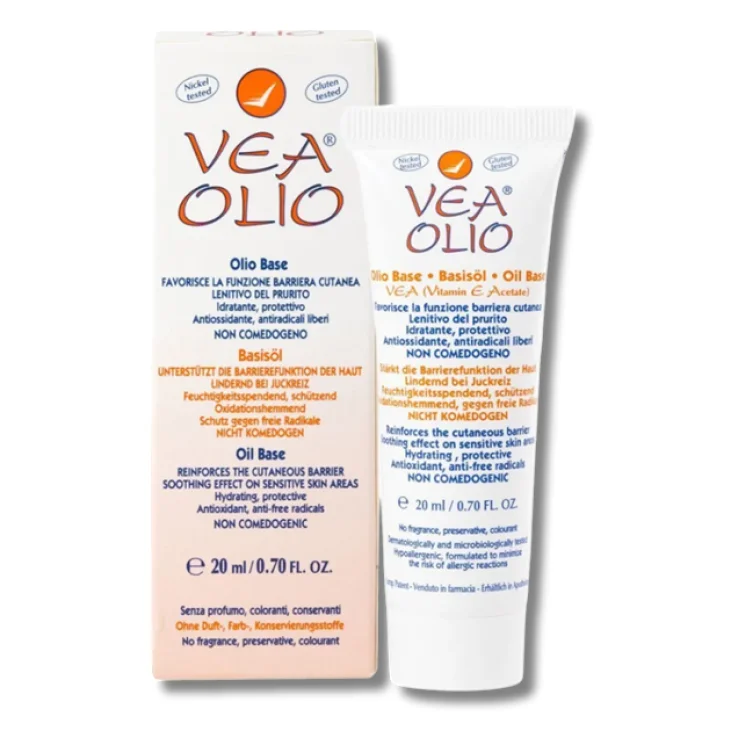 Vea Olio Base Emolliente, Idratante, Protettivo ideale per pelli secche 20 ml