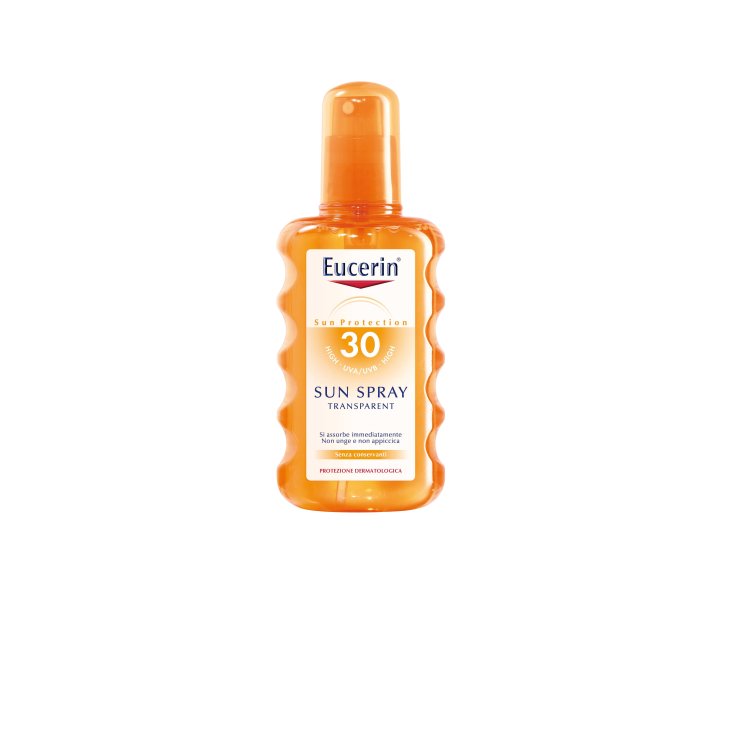 Eucerin Sun Spray Trasparent Protezione solare SPF30 per pelle grassa 200 ml