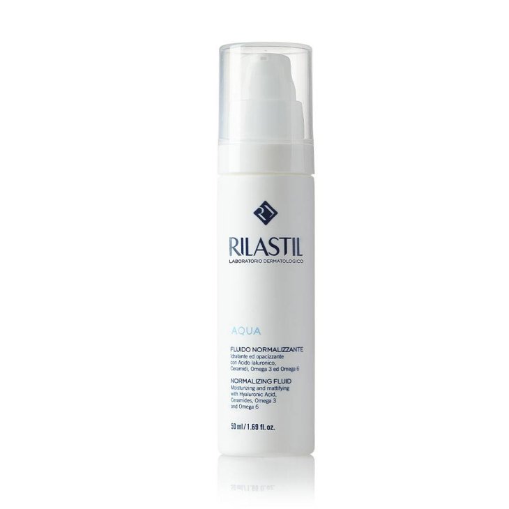 Rilastil Aqua Fluido Normalizzante Viso Pelle Mista e Impura 50 ml
