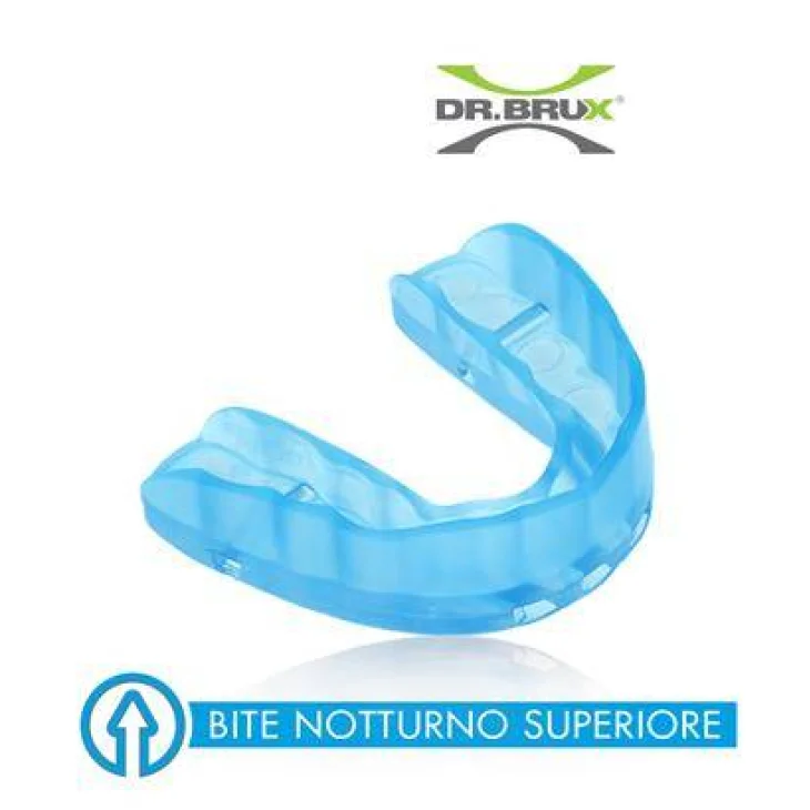Dr. Brux Bite Azzurro antibruxismo per arcata dentale superiore