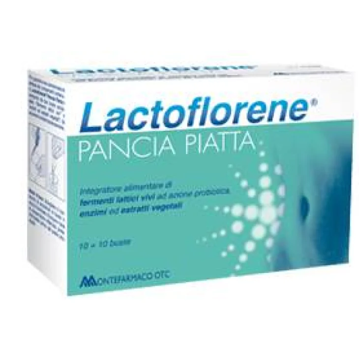 Lactoflorene Pancia Piatta Integratore Anti Gonfiori 10 bustine