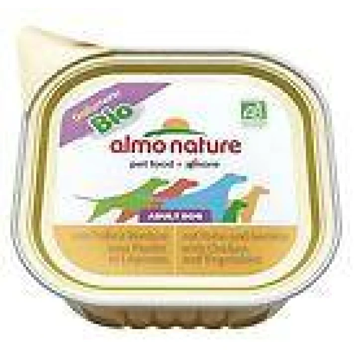 Almo Nature Daily Menu Bio Patè Pollo e verdure Cibo Umido per Cani 100 g