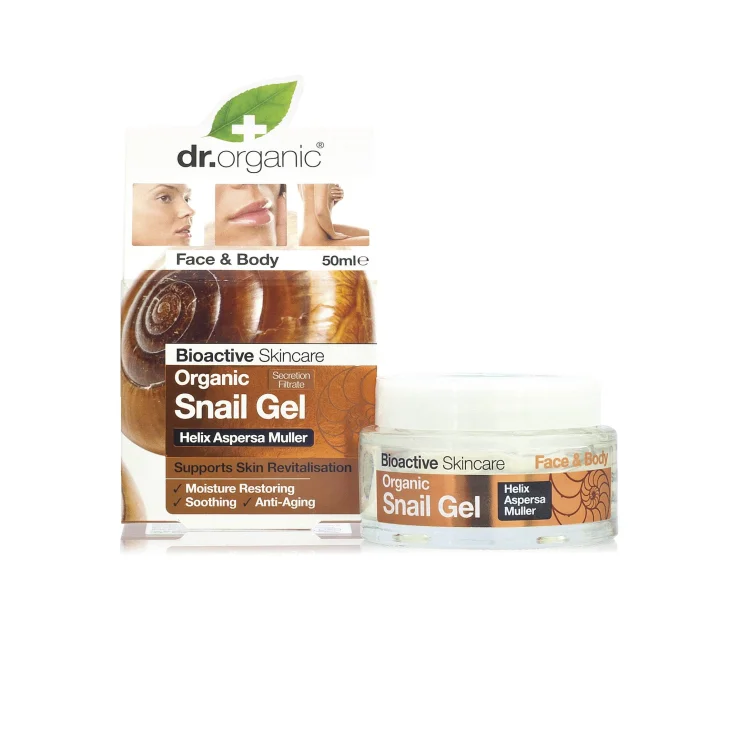 Dr Organic Snail Bava di Lumaca Gel per viso e corpo 50 ml