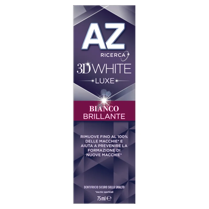 Az 3d White Luxe Dentifricio Sbiancante Bianco Brillante 75 ml