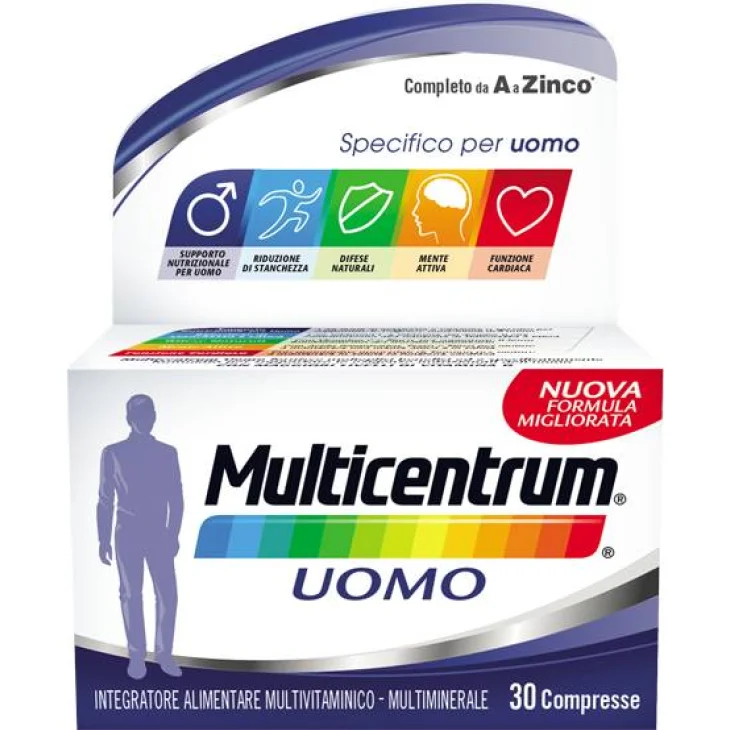 Multicentrum Uomo Integratore Multiminerale e Multivitaminico