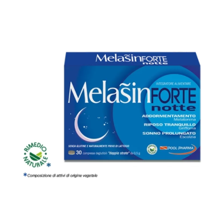 Pool Pharma Melasin Forte Integratore per il Sonno 30 compresse