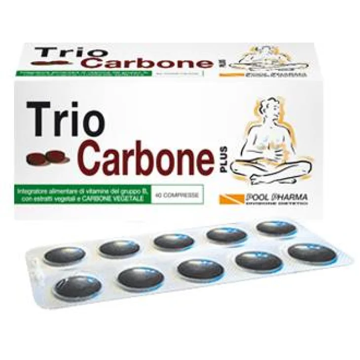 Pool Pharma TrioCarbone Plus Integratore Benessere Intestinale 40 compresse