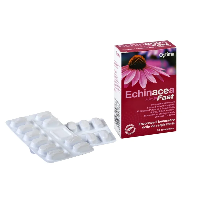 Optima Naturals Echinacea Fast Integratore Benessere Cavo Orale 20 capsule