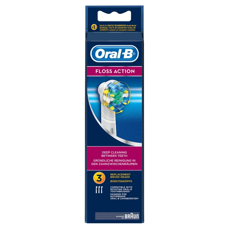 Oral B Floss Action Testine di Ricambio 3 Ricambi