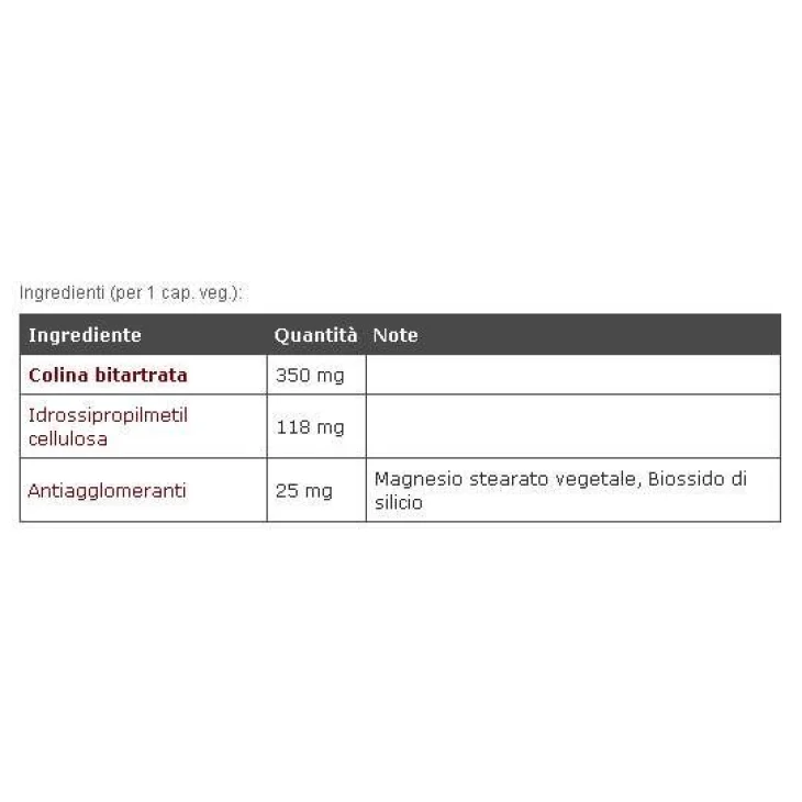 Solgar Lipo Colina Integratore 100 capsule