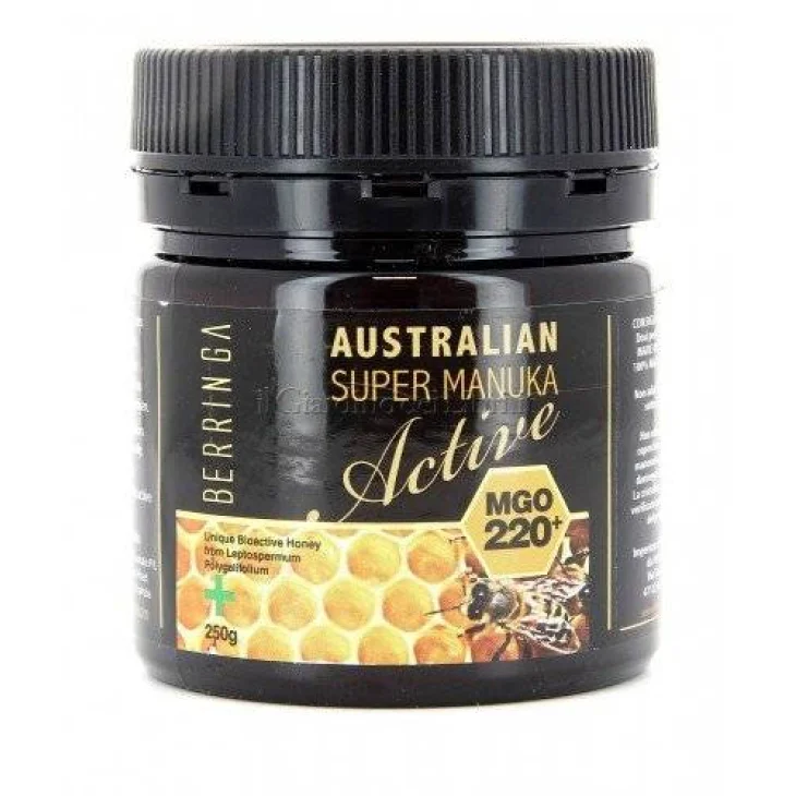 Berringa Super Miele di Manuka Australiano MGO 220+ 250 g