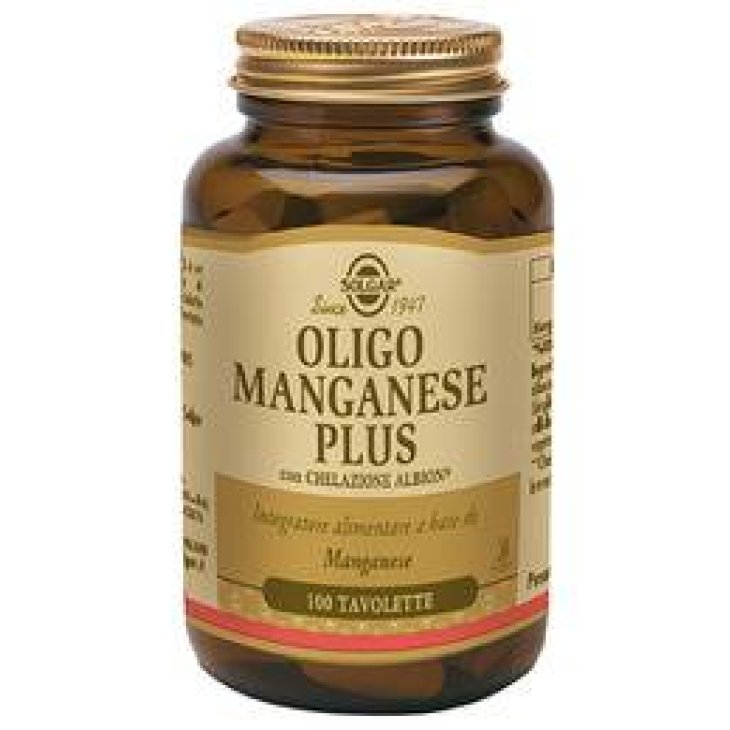 Solgar Oligo Manganese Plus Integratore Antiossidante 100 tavolette