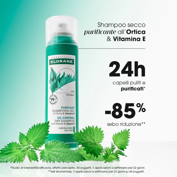 Klorane Shampoo Secco Purificante All'Estratto di Ortica e Vitamina E 150 ml Klorane Shampoo Secco Purificante All'Estratto di Ortica e Vitamina E 150 ml