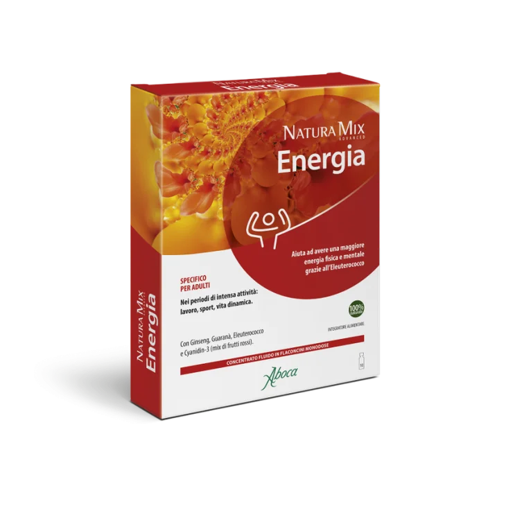 Aboca Natura Mix Advanced Energia Flaconcini Integratore Ricostituente