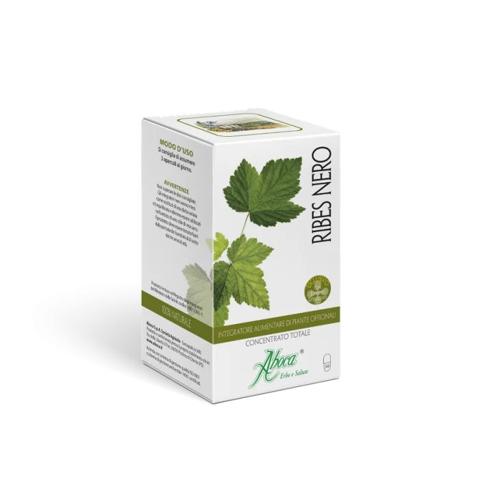 Aboca Ribes Nero Integratore per Naso e Gola 50 Opercoli
