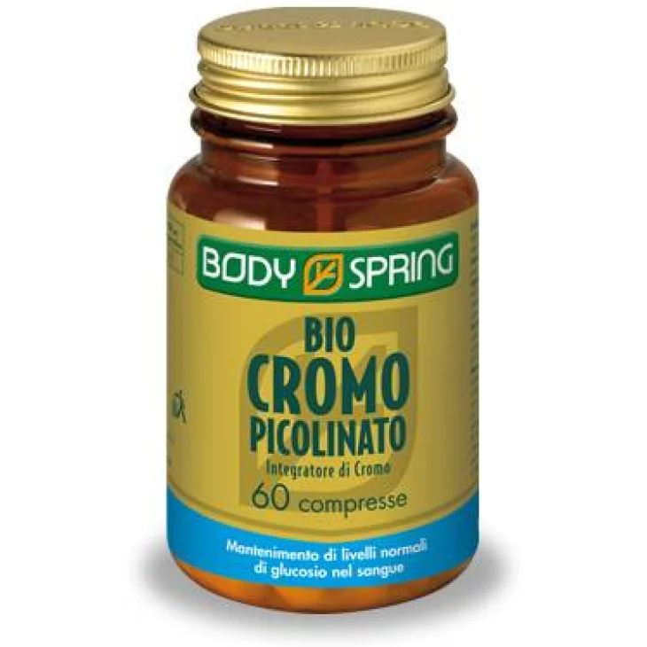 Body Spring Bio Cromo Picolinato Integratore per il controllo glicemico 60 compresse