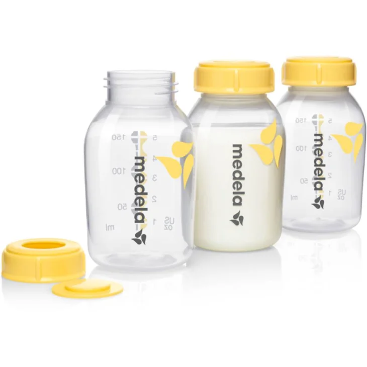 Medela 3 Bottiglie 150 ml per la Raccolta di Latte Materno