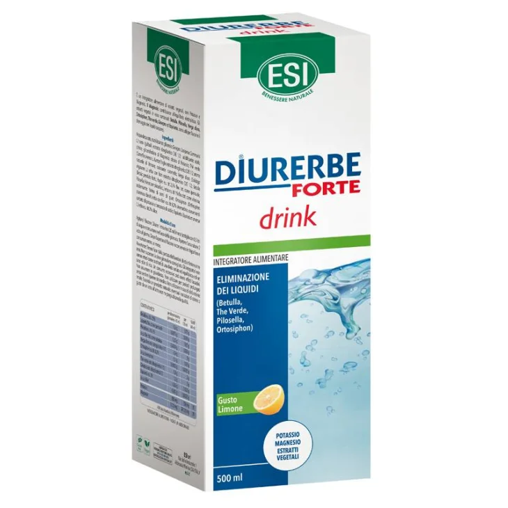 ESI Diurerbe Forte Drink Limone Integratore Drenante 500 ml