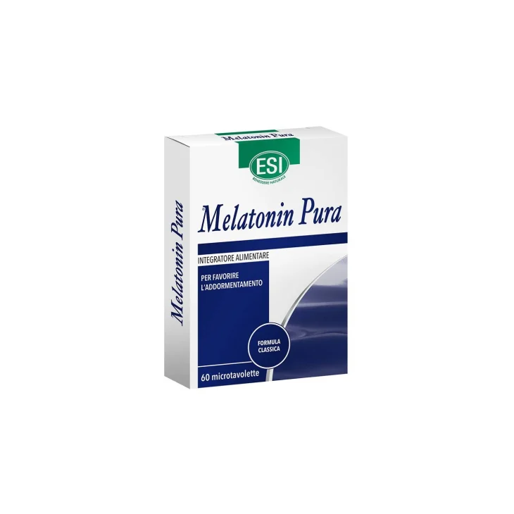 ESI Melatonin Pura Integratore per il Sonno 60 Microtavolette