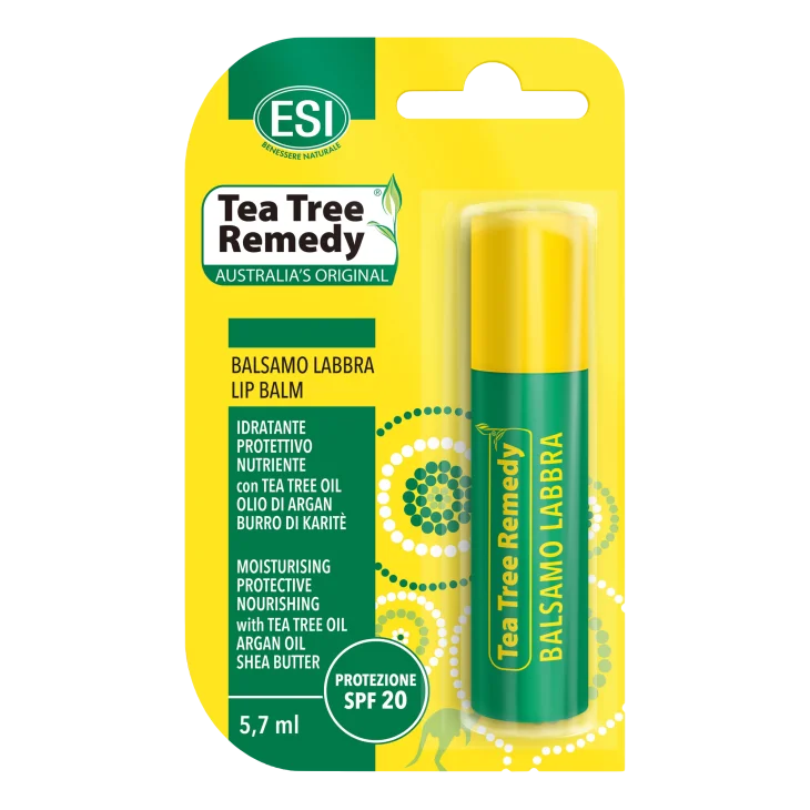 ESI Tea Tree Remedy Balsamo per le labbra al limone 5,7 ml