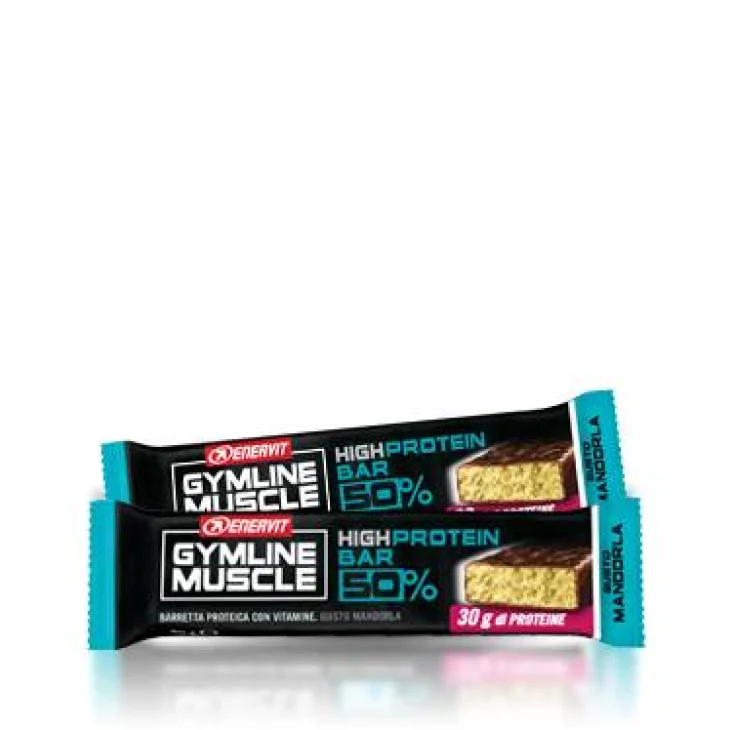 Enervit Gymline Muscle High Protein Bar 50% Barretta proteica gusto mandorla 60 g