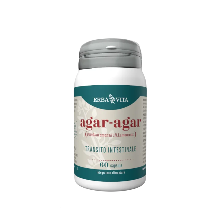 Erba Vita Agar Agar Integratore Transito Intestinale 60 capsule Erba Vita Agar Agar Integratore Transito Intestinale 60 capsule