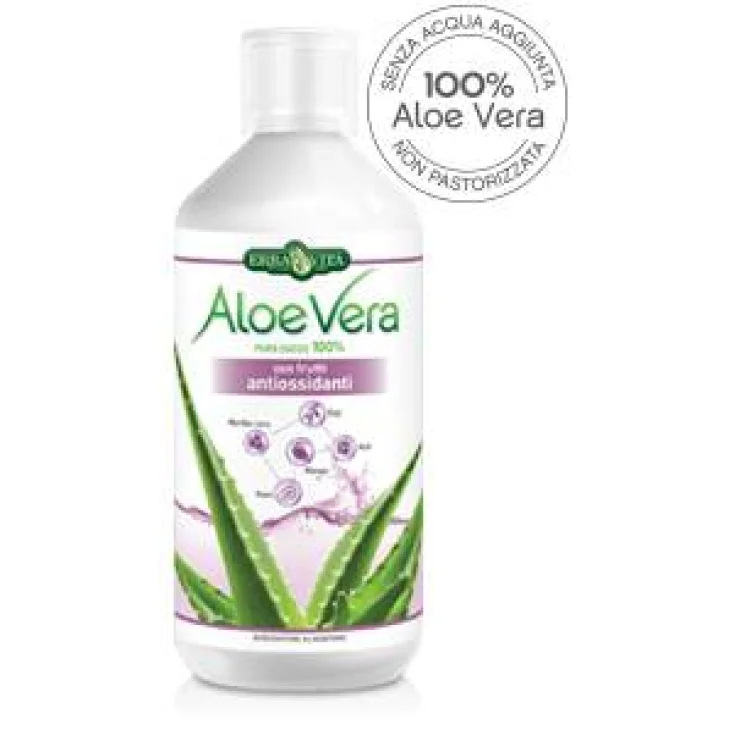 Erba Vita Aloe Vera Antiox Puro Succo con Antiossidanti