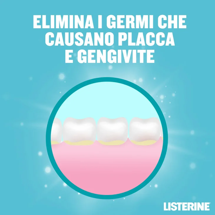 Listerine Collutorio Cool Mint Gusto Delicato Menta Alito Fresco Senza Alcol 500ml