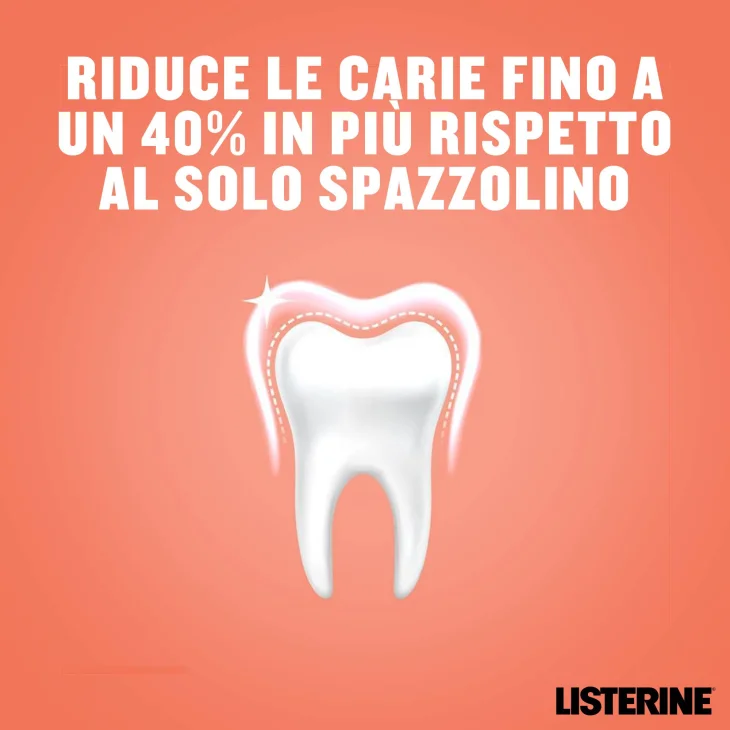 Listerine Collutorio, Bambini, Smart Rinse Kids, Senza Alcol e Senza Zucchero, Frutti Rossi, 500ml