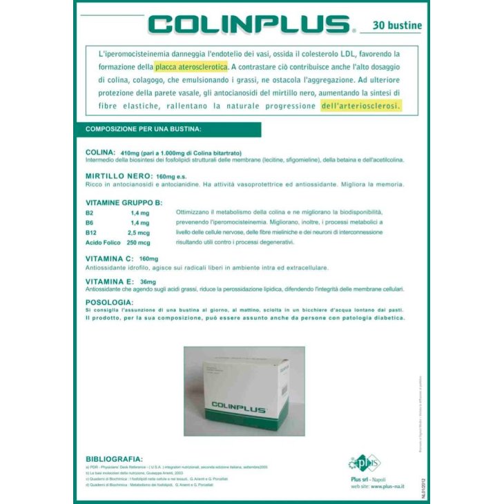 Colinplus Integratore di Colina per il Sistema Nervoso