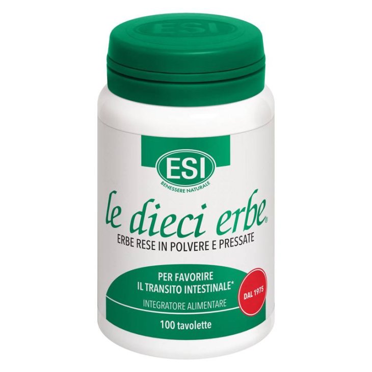 ESI Le Dieci Erbe Integratore per il transito intestinale 100 tavolette