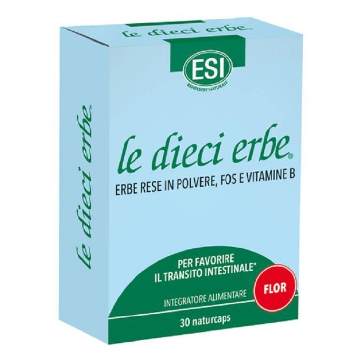 ESI Le Dieci Erbe Flor Integratore per l'Intestino 30 capsule