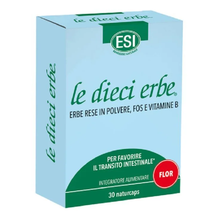 ESI Le Dieci Erbe Flor Integratore per l'Intestino 30 capsule