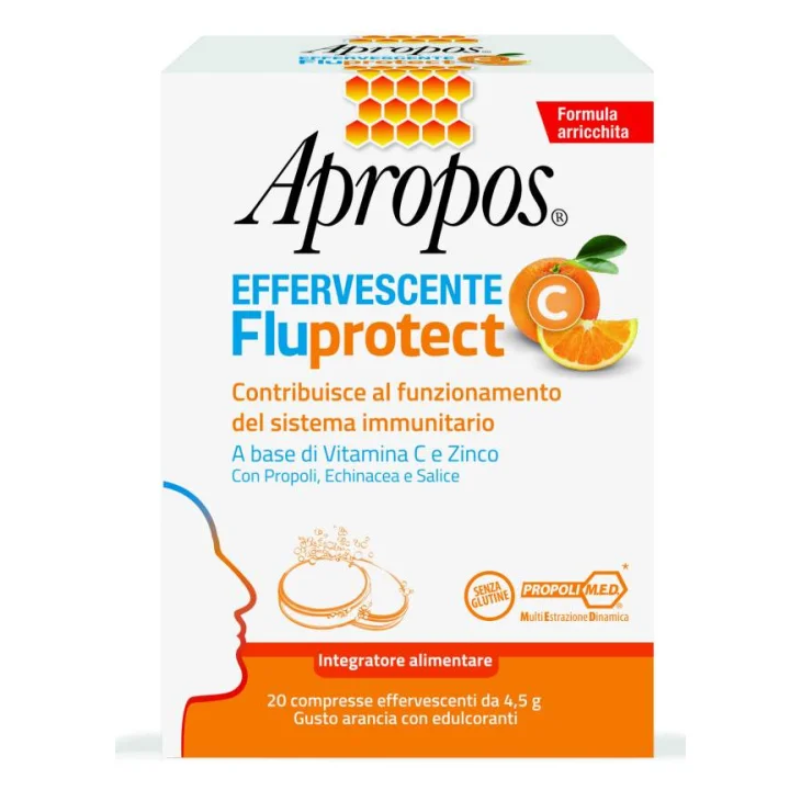 Apropos Effervescente Fluprotect C Integratore per Difese Immunitarie