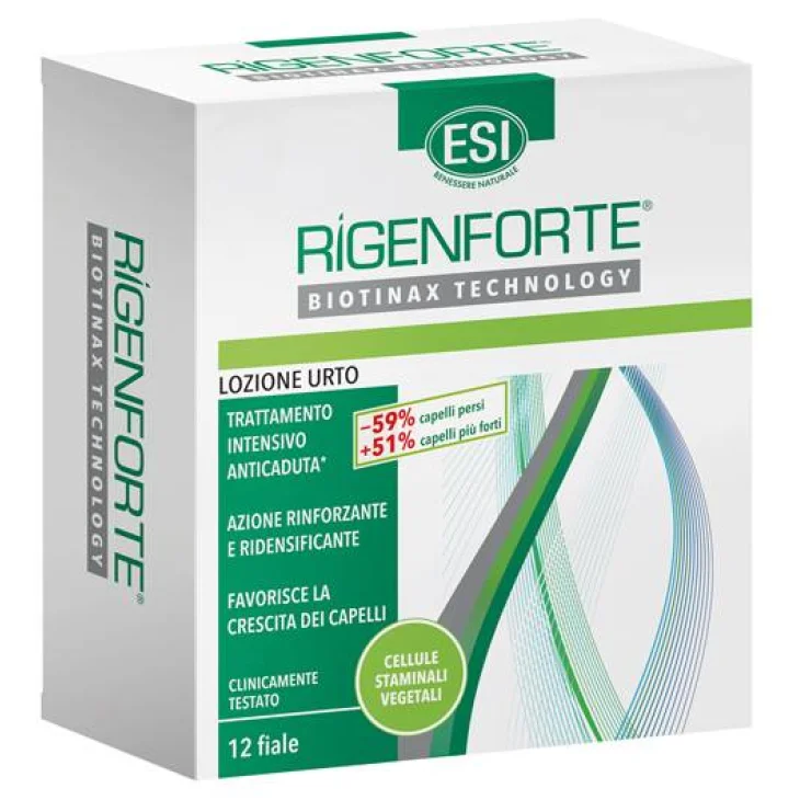 ESI Rigenforte Lozione Urto Anticaduta per Capelli 12 fialette