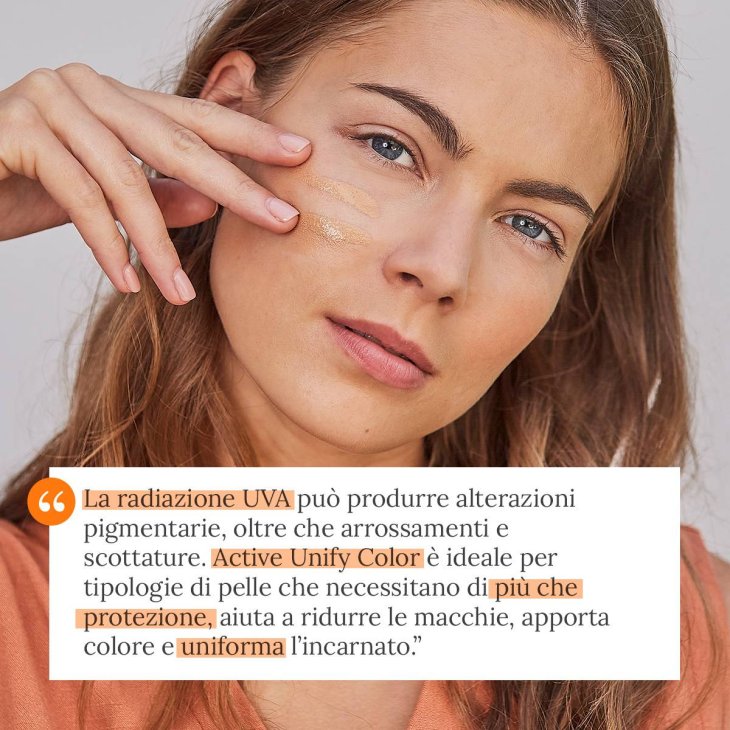Isdin FotoUltra100 Active Unify COLOR Fusion Fluid Crema per Macchie sulla Pelle SPF 50+ SPF Reale 100+