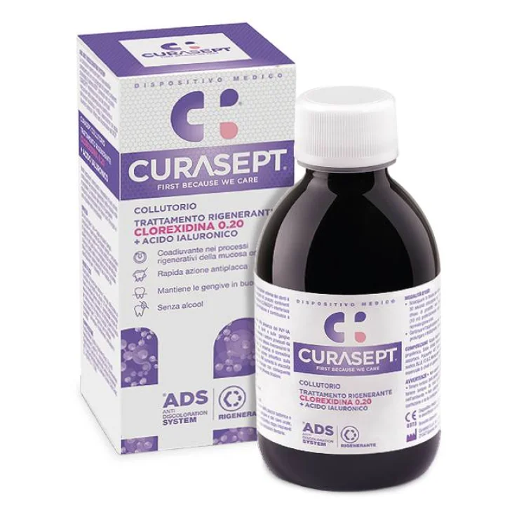 Curasept Ads Trattamento Rigenerante Clorexidina 0.20 Collutorio 200 ml
