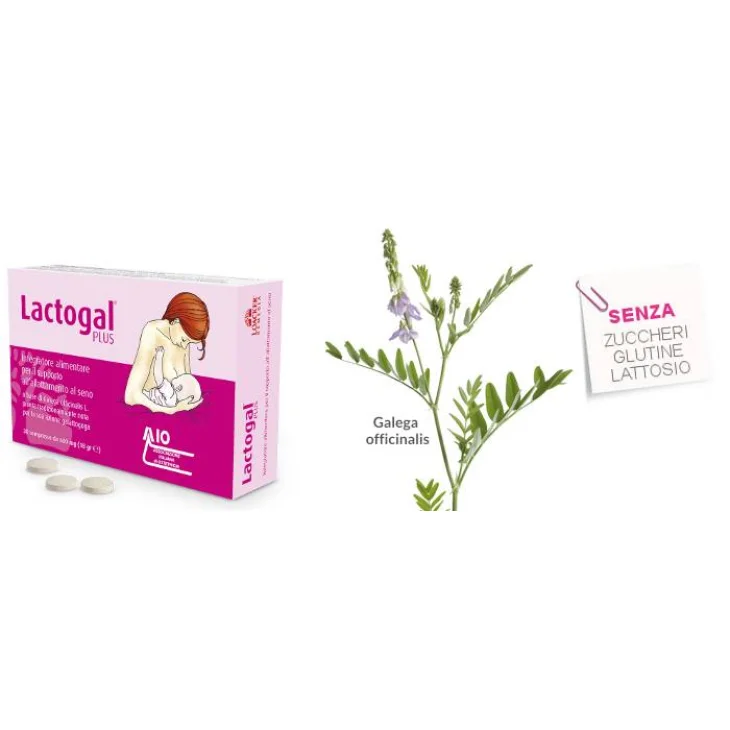 Schwabe Pharma Lactogal Plus Integratore per il Supporto dell'Allattamento al Seno 30 compresse