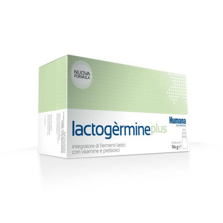Humana Lactogèrmine Plus Integratore di fermenti lattici e vitamine 10 flaconcini monodose