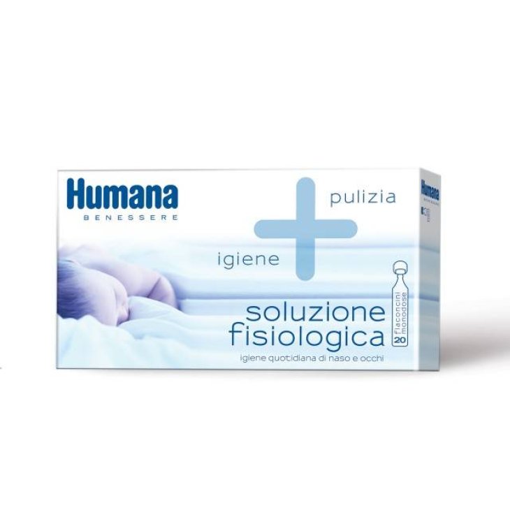 Humana Soluzione Fisiologica Monodose per l'Igiene Nasale 20 flaconcini da 5 ml
