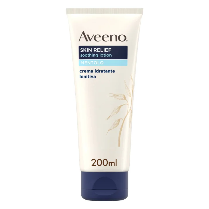 Aveeno Crema Idratante Lenitiva Skin Relief Mentolo Pelli Secche 200ml
