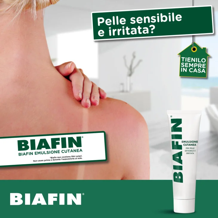 Biafin Emulsione Idratante Corpo Ideale per Scottature 100 ml