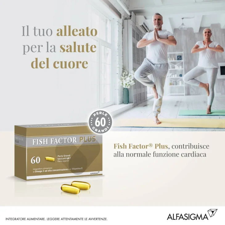 Fish Factor Plus Integratore per il Colesterolo 60 Perle Grandi