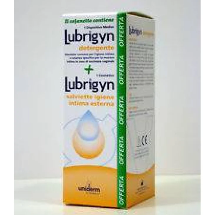 Uniderm Lubrigyn Cofanetto con detergente e salviettine intime