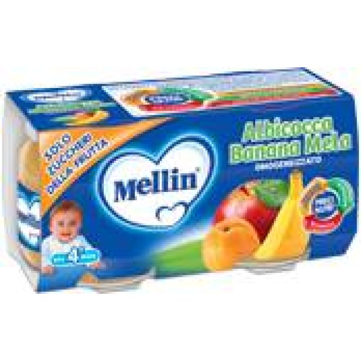 Mellin Omogeneizzato Gusto Albicocca Banana e Mela